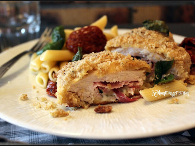 Cordons Bleus Au Four Version A L Italienne Recette Par Keskonmangemaman