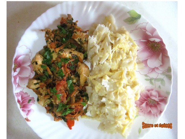 Poêlée de poulet aux légumes pour le déjeuner ou le dîner - Recette par ...