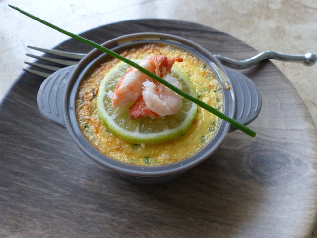 Flan facile au crabe des neige et aux crevettes - Recette par ...