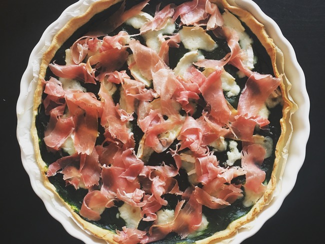 Tarte Aux épinards Jambon Cru Chèvre Et Miel Recette Par Cuisinemoi Fr