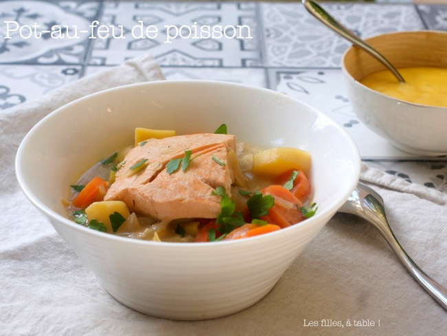 Potaufeu de poisson Recette par Les filles, à table