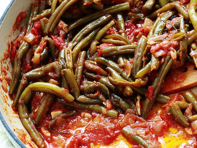 Haricots Verts A La Libanaise Braises A La Sauce Tomate Recette Par Cuisine Culinaire