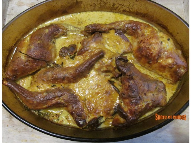 Cuit Avec De La Moutarde Mots Croises Lapin à la moutarde cuit au four - Recette par SucreEtEpices
