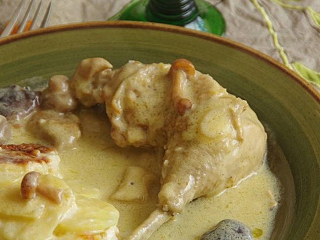 Poulet de Bresse à la crème - Recette par Le blog de Novice en cuisine