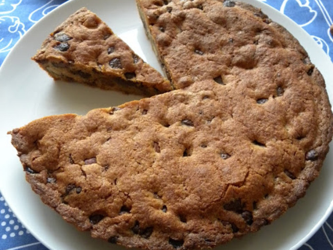 Gateau Cookie Ou Cookie Geant Aux Noisettes Recette Par Vadrouilles Gourmandes